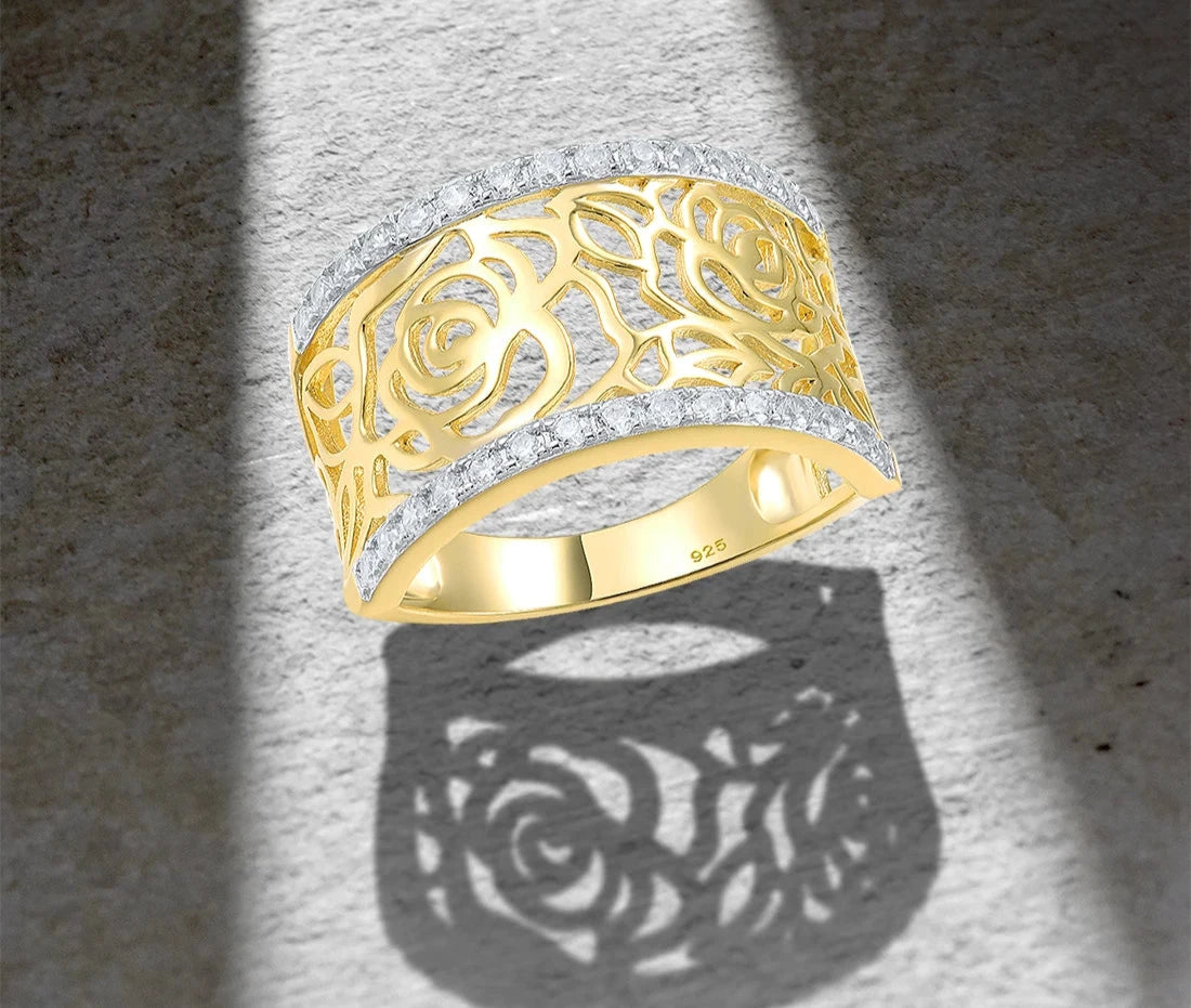 Golden Lace Ring