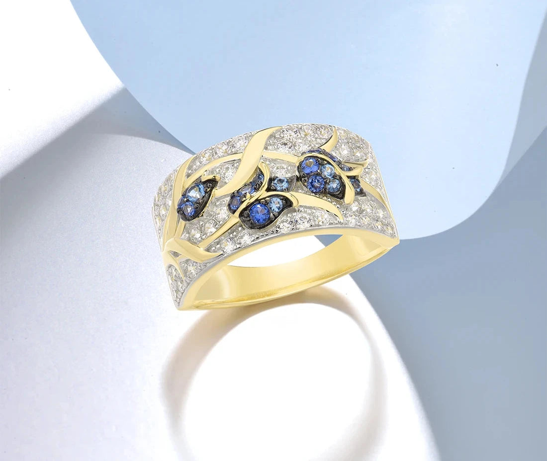 Blue Petal Beauty Ring