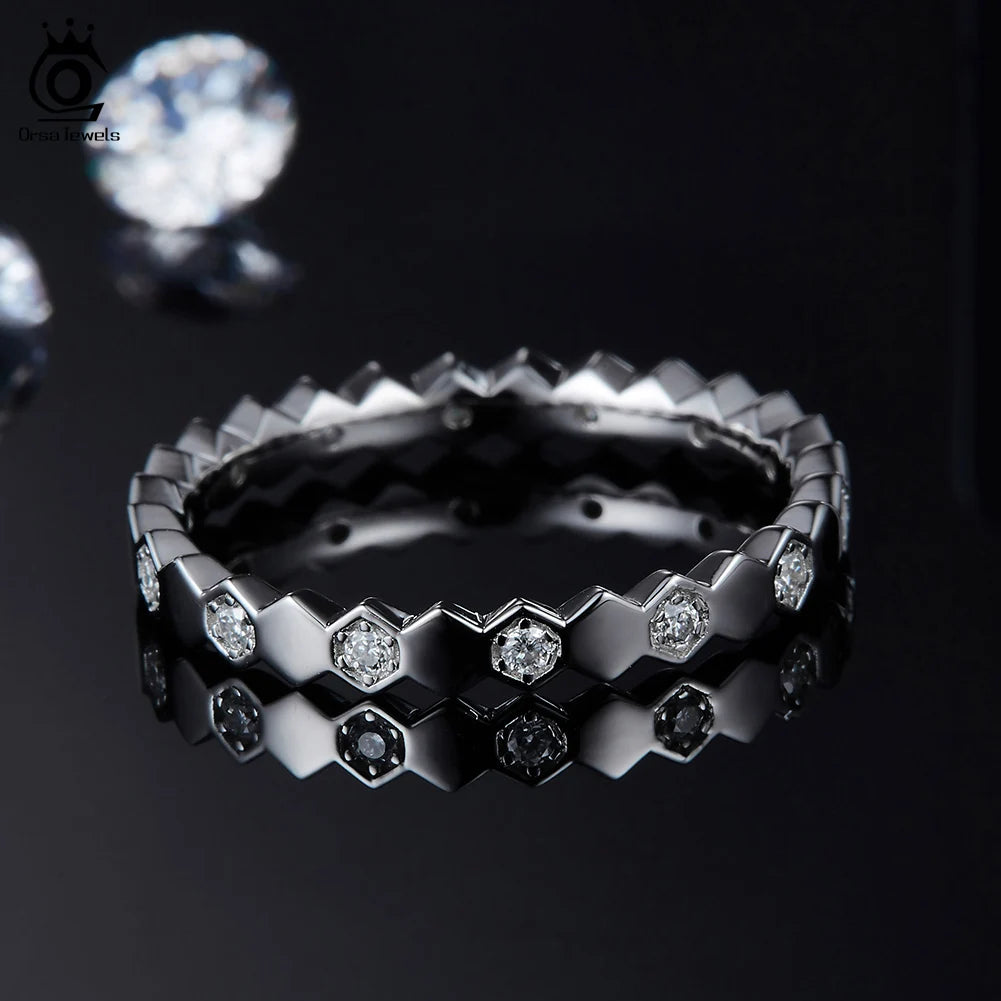 Honeycomb Love Ring