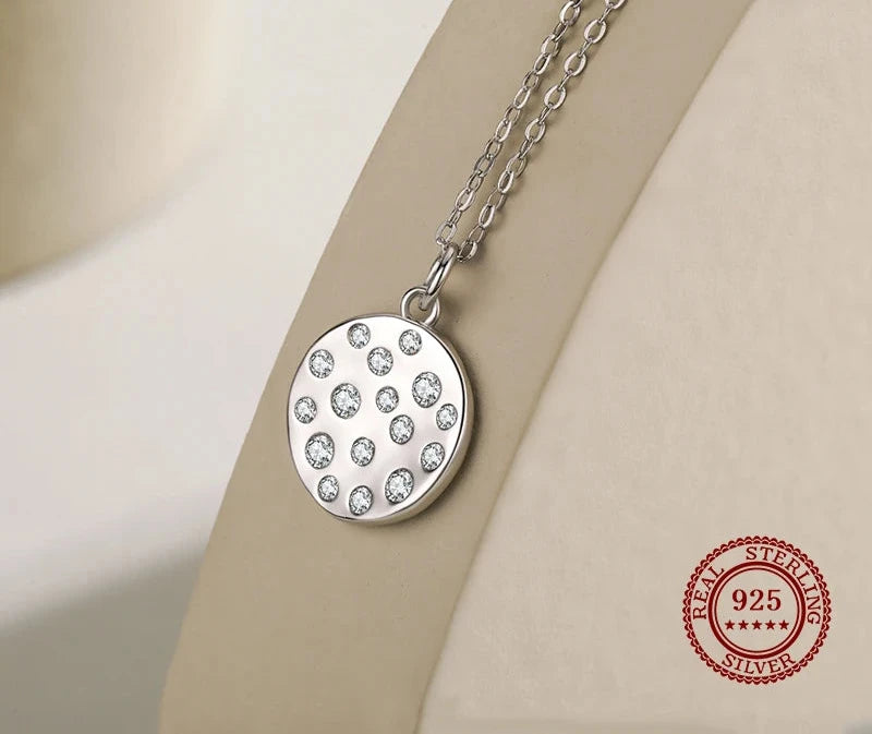 Dazzling Round Pendant Necklace