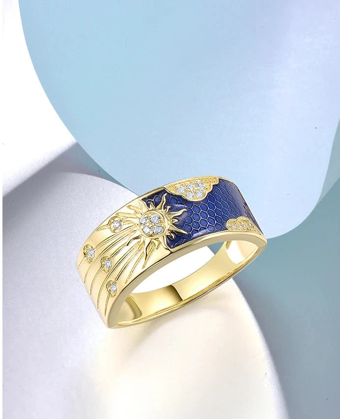 Azure Solstice Ring