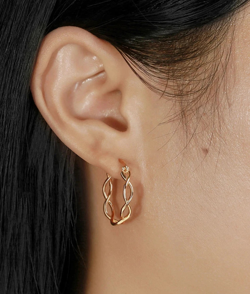 Crisscross Glam Hoops