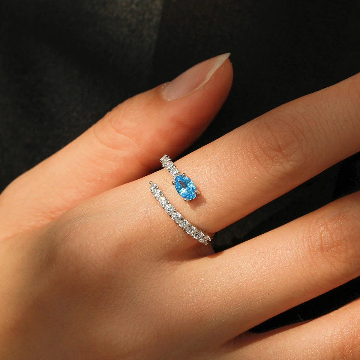 Retro Blue Bliss Ring