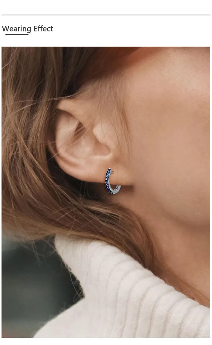 Spinel Hoops Earrings