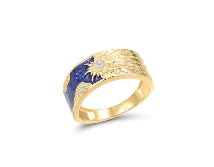 Azure Solstice Ring