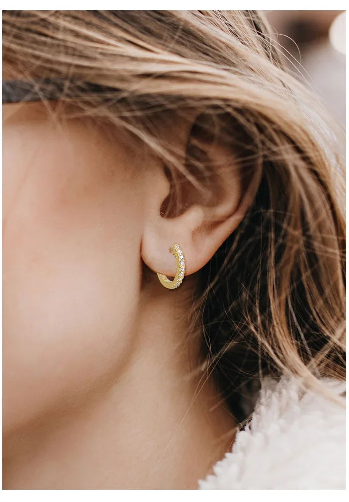 Spinel Hoops Earrings