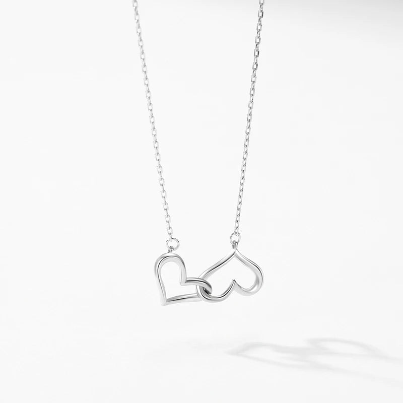 Crossed Hearts Necklace