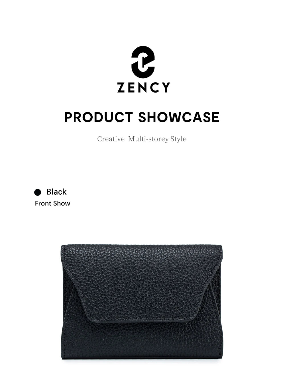 Zency Women's Genuine Leather Wallet Case Money Bags Female Coin Purse Small Fashin High Quality Credit Card Bag Organizer Pouch