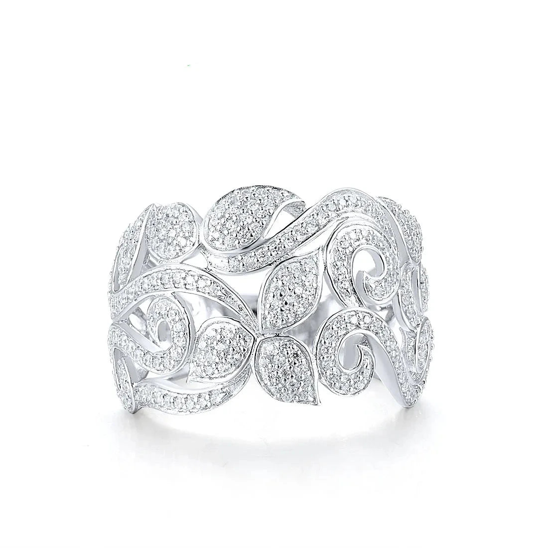 Silver Petal Ring