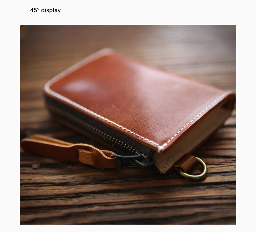 Zency Genuine Leather Long Wallet Cowhide Clutch Multiple Card Slots Holders Bag Coin Purses Unisex Multifunction Solid Bags