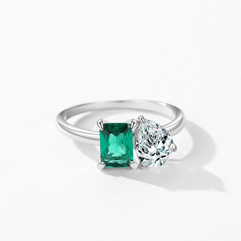 Green Jewel Splash Ring