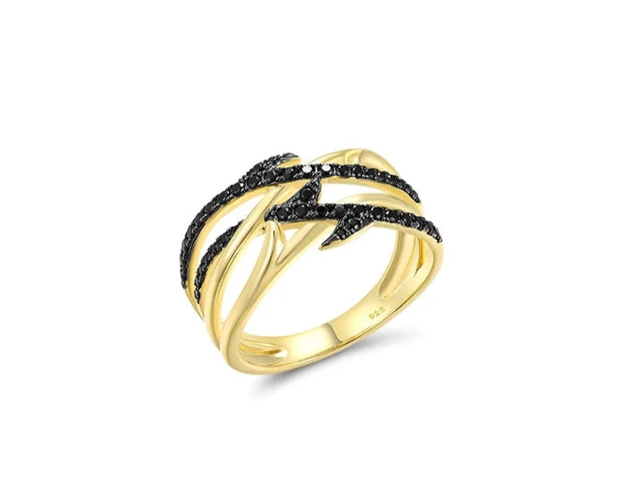 Black Spinel Ring