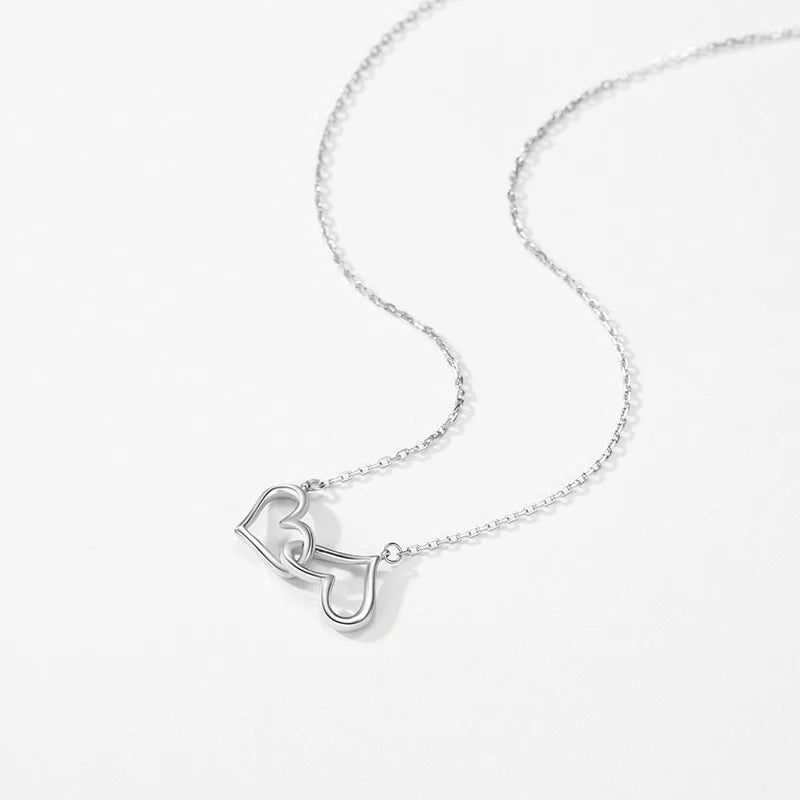 Crossed Hearts Necklace