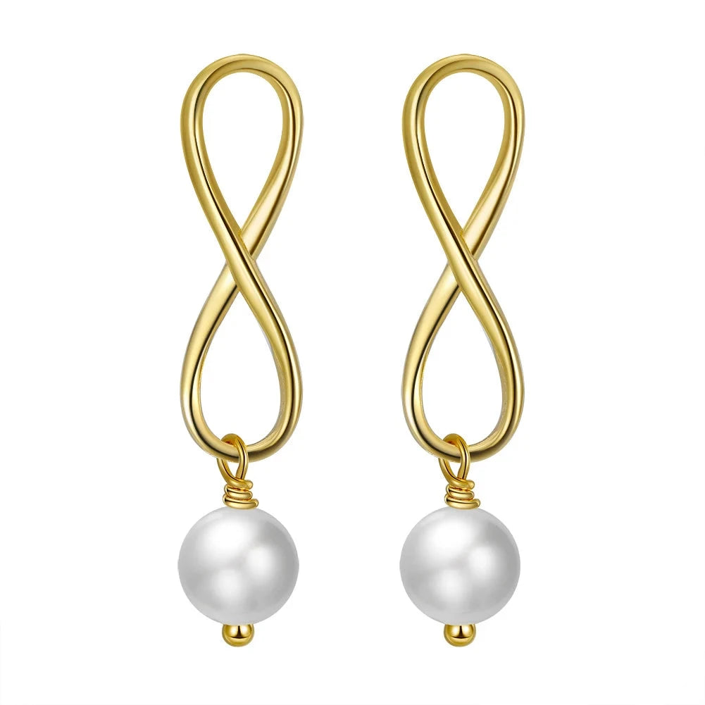 Geo Pearl Earrings